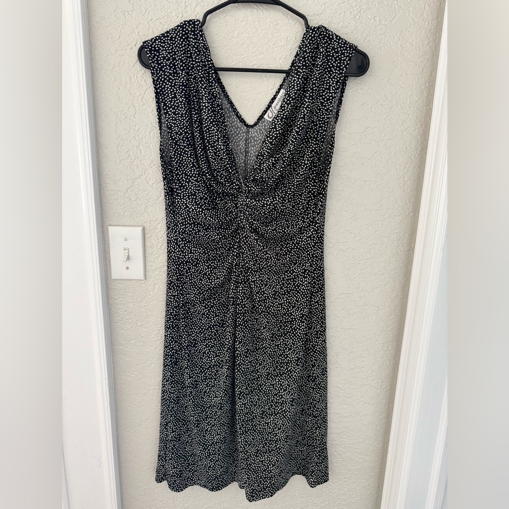 Dress Barn Black and White Maxi Dress